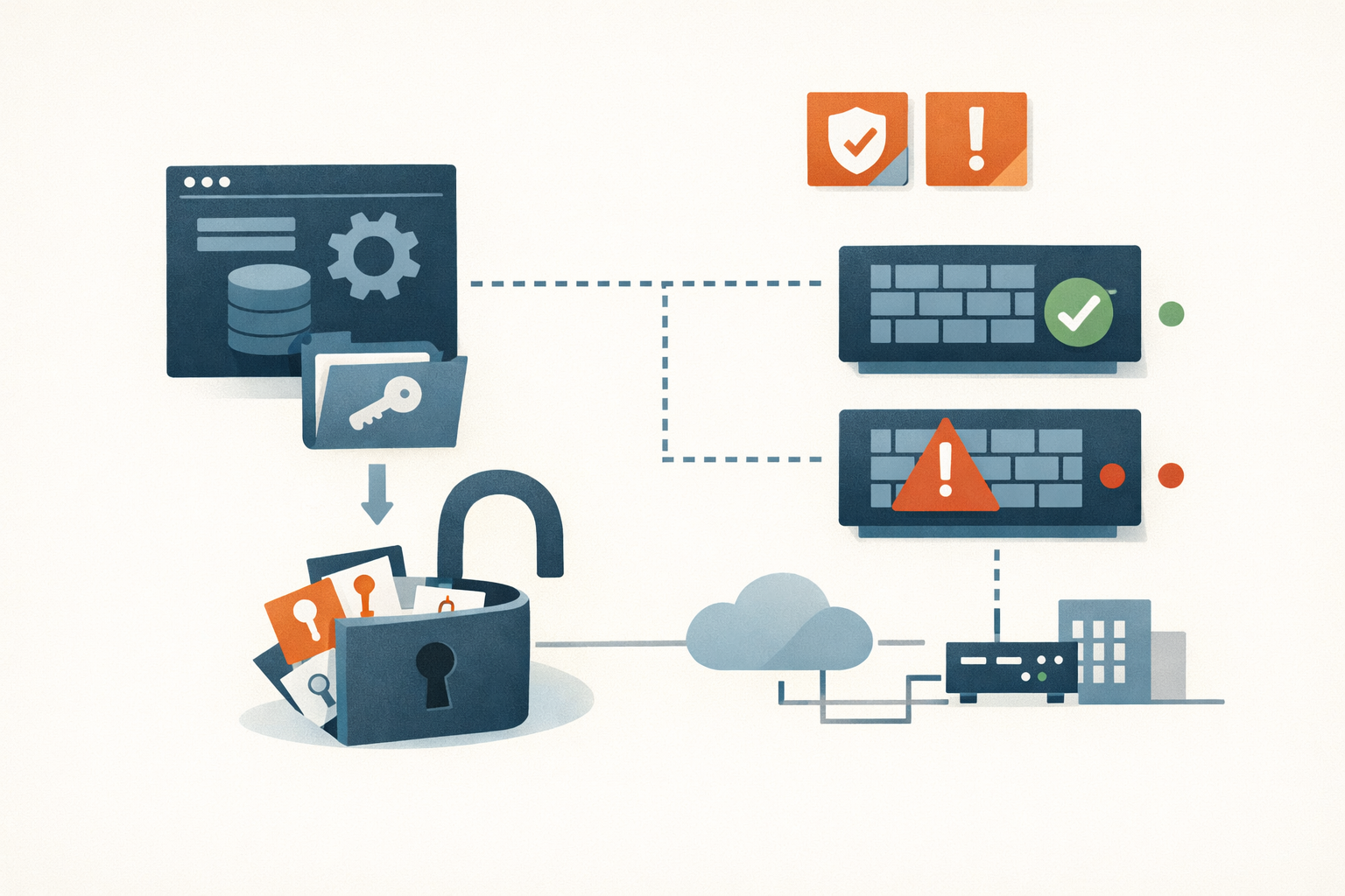 The migration tool you finished with in October is still holding your firewall passwords